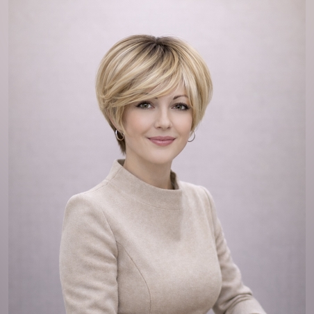 Перука - 100% естествен косъм - БЕЛА