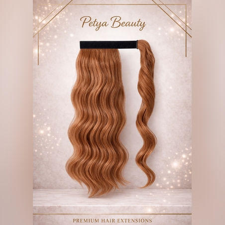 Опашка с лента/кичур - No: 7.4. (вълни)