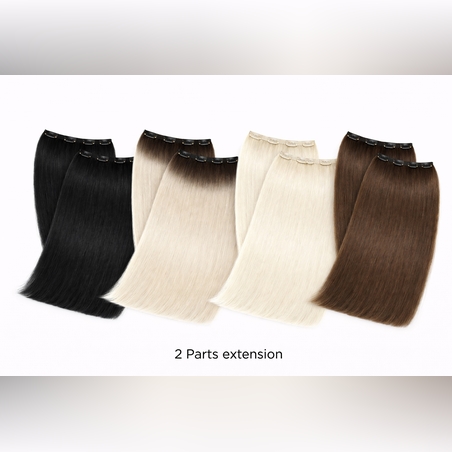 100% Естествен косъм - Екстеншън от 2 части - 150 грама