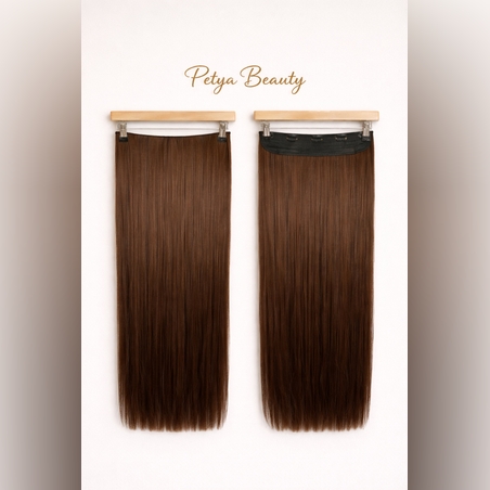 Екстеншън на цял ред - КАФЯВО МОКА - 85см.