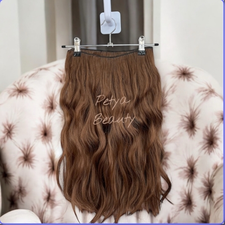 ХАЛО екстеншън от 1 част в цвят - КАРАМЕЛ (ВЪЛНИ)