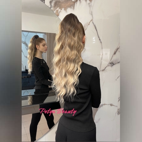 Опашка с шнола - ОМБРЕ на вълни