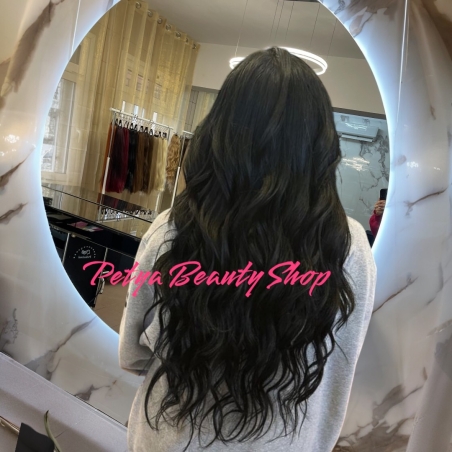 Комплект екстеншън от 7 части ЧЕРНО ( ВЪЛНИ)