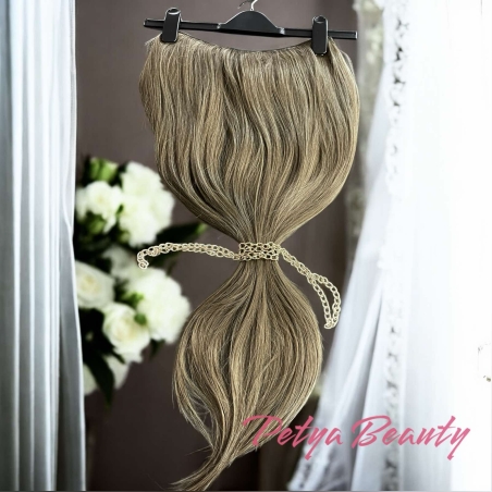 /ПРЕМИУМ/ Цял ред екстеншън от 1 част в цвят - Лешник