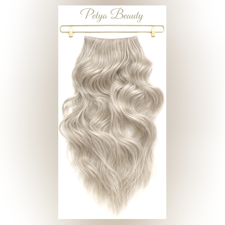 Комплект екстеншън от 4 части - БЯЛО РУСО ( ВЪЛНИ)