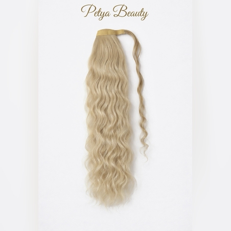 Опашка с лента/кичур - Пясъчно русо (вълни)