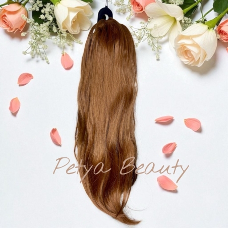 Опашка с шнола в цвят медно кафяво - чуплива