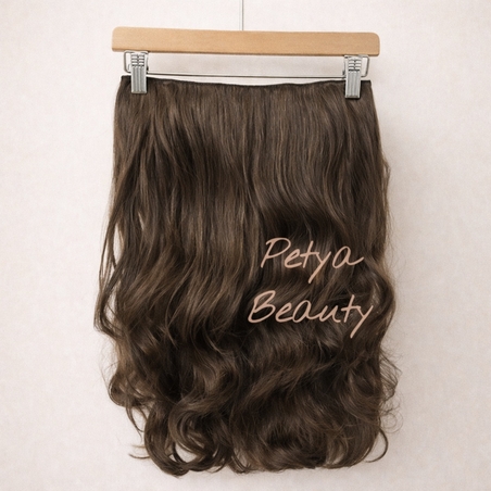 /ПРЕМИУМ/ екстеншън от 1 част в цвят - КАФЯВ N7 (вълни)