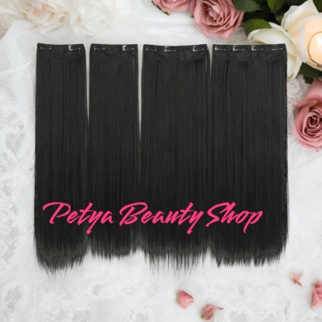 Комплект екстеншън от 4 части в цвят - ЧЕРЕН