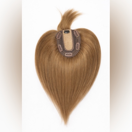 Тупе - 100% естествен косъм – Модел СТАНДАРТ - Тъмно русо 30см