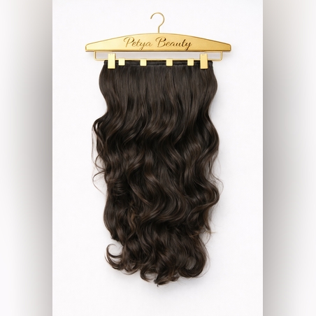 Екстеншън на цял ред /ПРЕМИУМ/ - КАФЯВО No:5 (ВЪЛНИ)