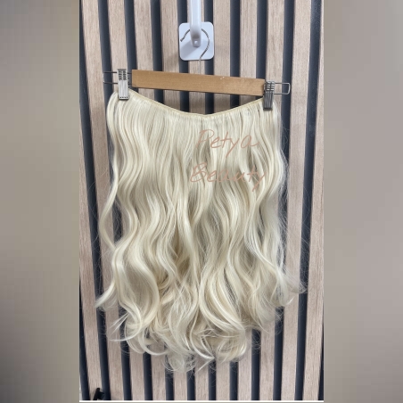 Премиум Комплект екстеншън от 1 част в цвят - Светло рус (ВЪЛНИ), МОДЕЛ 1