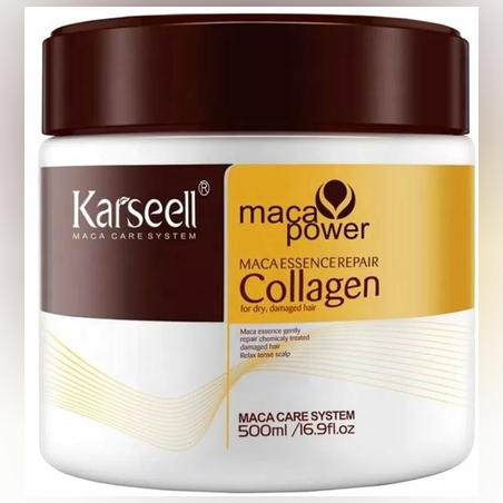 Натурална възстановяваща маска за коса с колаген Karseell Collagen Hair Mask 500 ml