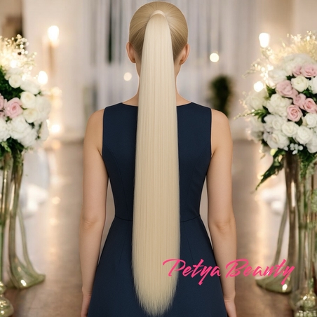 PREMIUM - Луксозна опашка - РУСО 613 С ЛЕНТА КИЧУР - ЕКСТРЕМНА ДЪЛЖИНА