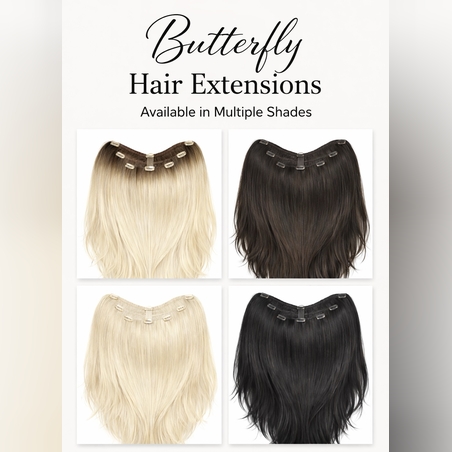 Екстеншън - ПЕПЕРУДА - 100% естествен косъм