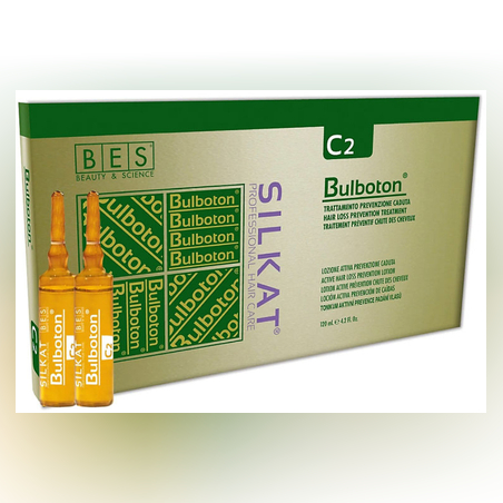 Ампули против косопад BES Silkat Bulboton – укрепващ лосион за коса - 12 × 10 ml