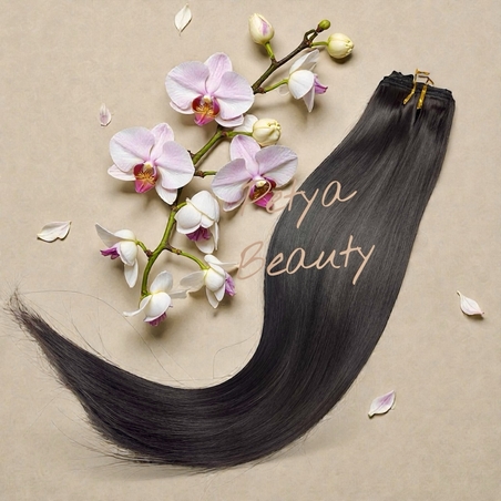 Комплект екстеншън от 8 части в цвят - ТЪМНО КАФЯВО