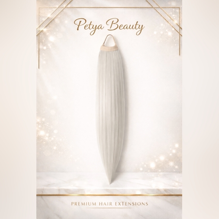 Нов вид Опашка с ластик - Светло сиво