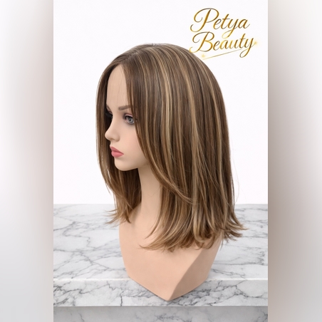 Перука - ПЛАМЕНА - РЕАЛИСТИЧЕН скалп