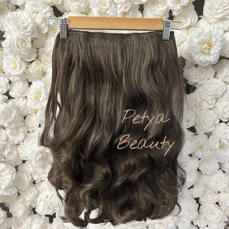 /ПРЕМИУМ/ екстеншън от 1 част в цвят - КАФЯВ N7 (вълни)