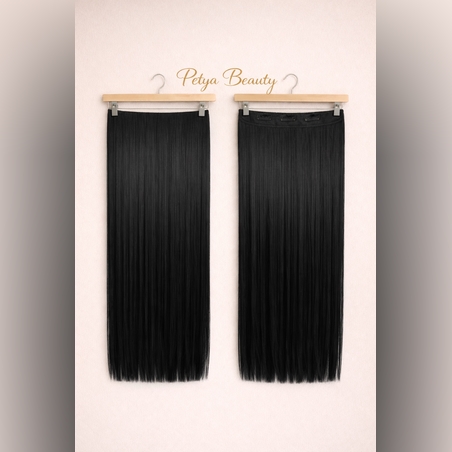 Екстеншън на цял ред - ЧЕРЕН - 60см.