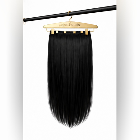 Комплект екстеншън от 4 части - ЧЕРЕН 70см /250 грама/