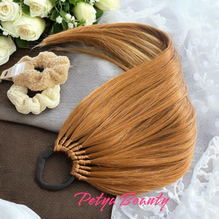 Опашка с ластик/ПРЕМИУМ/ - Джинджър- 65см.