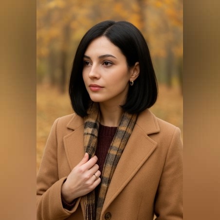 Перука - 100% естествен косъм - МЕГАН