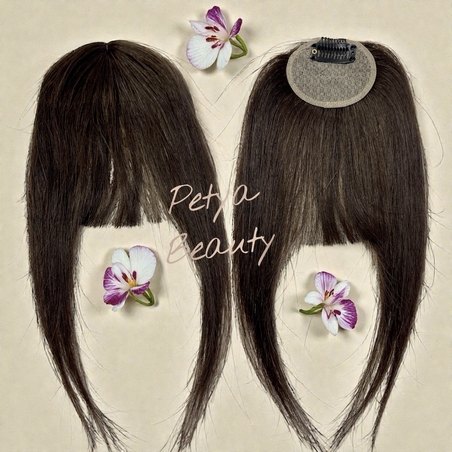 Бретон - 100% естествен косъм - Средно кафяво