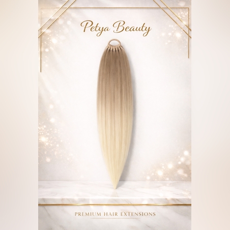 Опашка с ластик - Сахара омбре (РЪЧНА изработка)