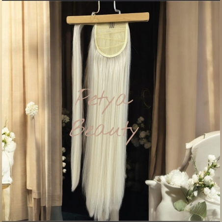 Опашка с лента/кичур - Бяло русо