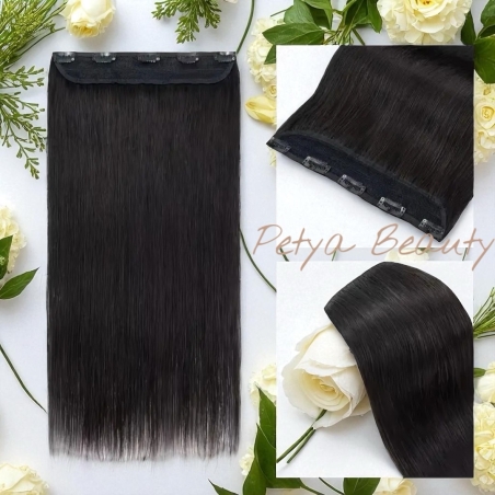 /100% Естествен косъм/ Цял ред екстеншън от 1 част в цвят - N 2