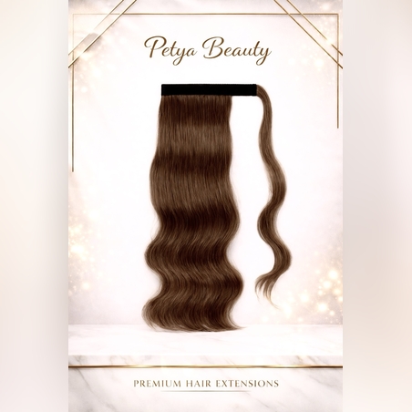 Опашка с лента/кичур (нов модел) - Карамел