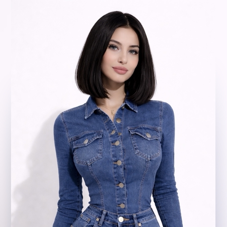 Перука - 100% естествен косъм - МЕГАН