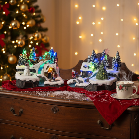 Вълшебна Коледна сцена - нежен чар и празнично вълшебство