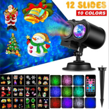 Проектор 2 в 1 Water wave с 12 цветни карти