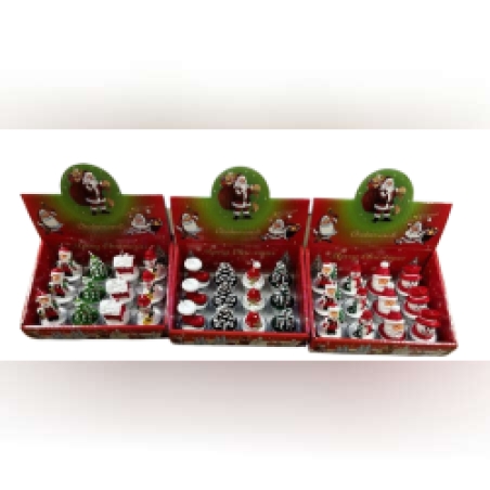 Комплект от 12 броя коледни ароматни чаени свещи в кутия