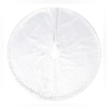 Кръгла плюшена подложка за коледно дърво елегантна украса за празничния декор