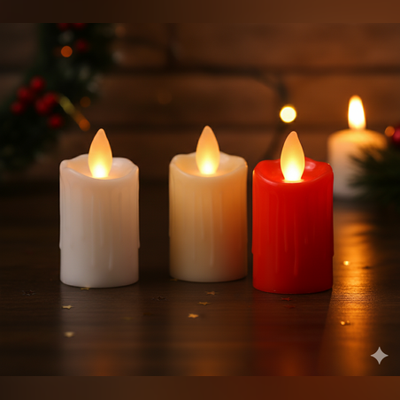 Миниатюрни LED Свещи - Перфектна Коледна декорация
