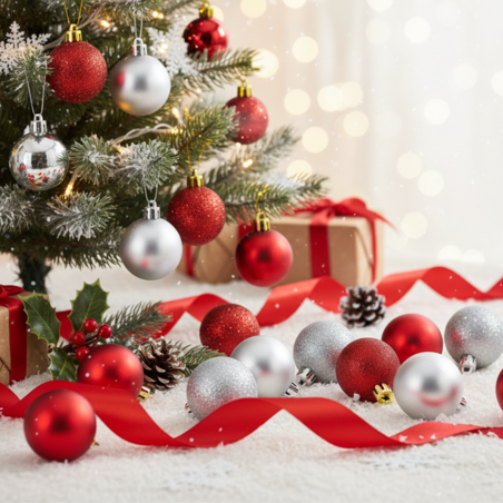 Комплект от 6 броя коледни топки