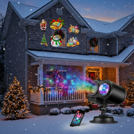 Проектор 2 в 1 Water wave с 12 цветни карти