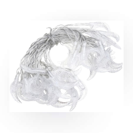 Празнични Коледни лампички с форма на лунички