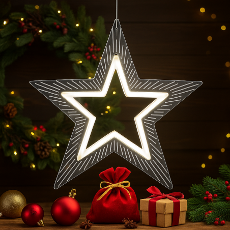 Акрилна петолъчна звезда 50 см.