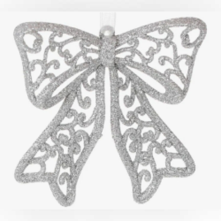 Коледна блестяща панделка за украса за елха