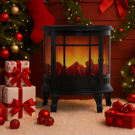 LED Електрическа камина с реалистичен ефект на горящ огън