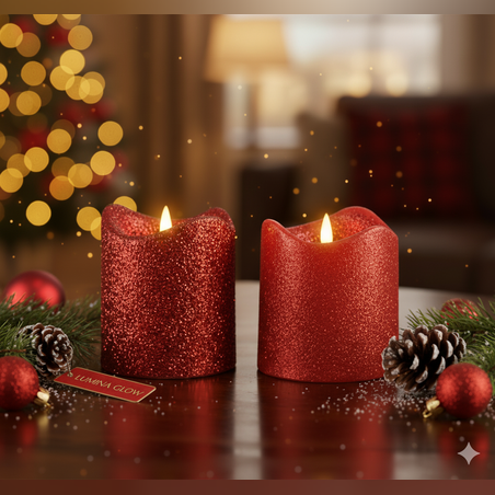 Мини LED Коледни свещи в компактен елегантен размер
