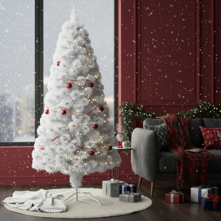 Изкуствена коледна елха - бяла