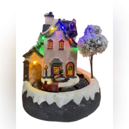 Коледна светеща декорация с Дядо Коледа - Оживете празничния дух у дома