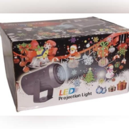 Коледен светлинен прожектор - Радост и цветове у дома