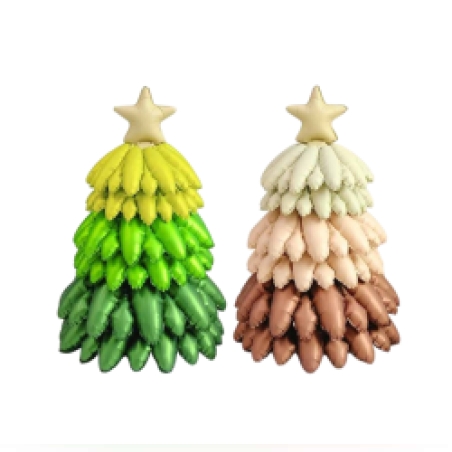 Коледни 3D елхи състоящи се от 7 части Коледни балони